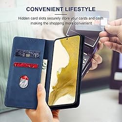 Jasonyu Flip Wallet Case for Samsung Galaxy S22
