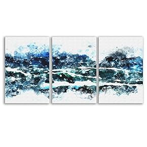 Wall26-3 Panel Canvas Wall Art-Chromatic-Giclee Painting Wall Bedroom Living House Decoration Home Art - 16"x24" x 3 Panels