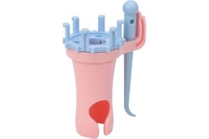 VINGVO Hand Knitting Machine, Knitter Rope Maker Double Head Weaver Yarn Needle Knit DIY Sewing Craft Tool for Sewing Beginners Advanced Craftsmen