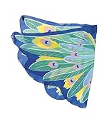 Fanciful Fabric Exotic Bird Wings, in Peacock