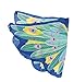 Fanciful Fabric Exotic Bird Wings, in Peacock
