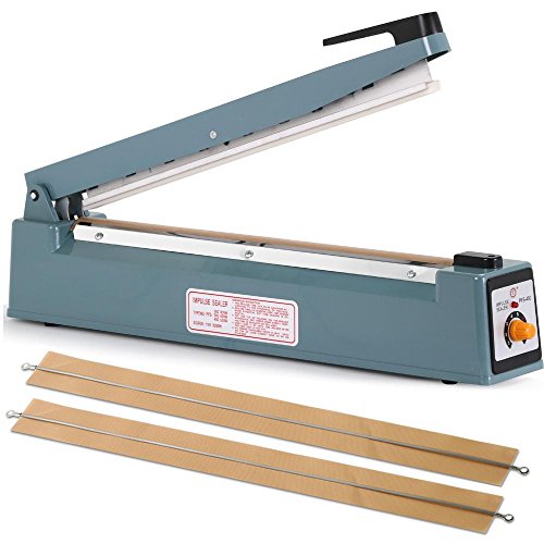 Yaheetech 16" (400mm) Manual Handheld Impulse Sealer - PE PP Bag Heat Seal Machine