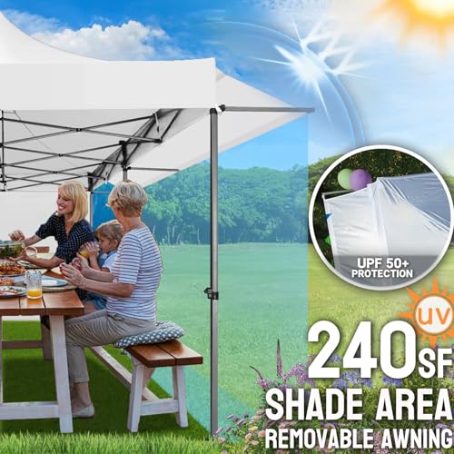 COBIZI 10x20 Pop Up Canopy Tent Review: Heavy Duty Commercial Gazebo with Awning image 29
