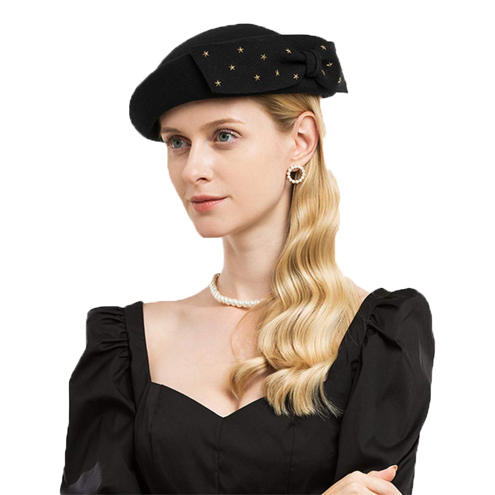 Women FADVES Fascinator Wedding Pillbox 