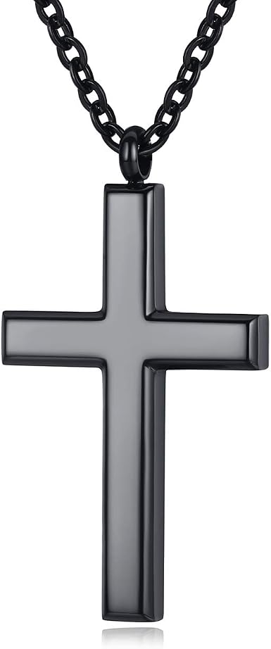 Blue Cross link Necklace Jewelry 