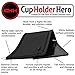CupHolderHero fits Toyota Tundra Accessories 2014-2021 Premium Custom Interior Non-Slip Anti Dust Cup Holder Inserts, Center Console Liner Mats, Door Pocket Liners 29pc Set (Bucket Seat)(Solid Black)