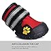 Dog Shoes for Medium to Large Dogs Labrador Husky Shoes 4 Pcs, Waterproof (Red, Size 5)