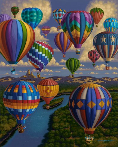 Dowdle Folk Art Balloon Festival Puzzle (1000 Piece)