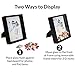 DiamondDec Shadow Box Frame Display Case 8x10 Black with Soft Linen Back, 3-D Wood Deep Large Shadowbox Picture Frame for Wedding Memorabilia, Adventure Tickets, Medals, Travel Keepsake and more