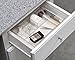 mDesign Cosmetic Make Up Organizer Expandable Vanity and Drawer Organizer, Clear