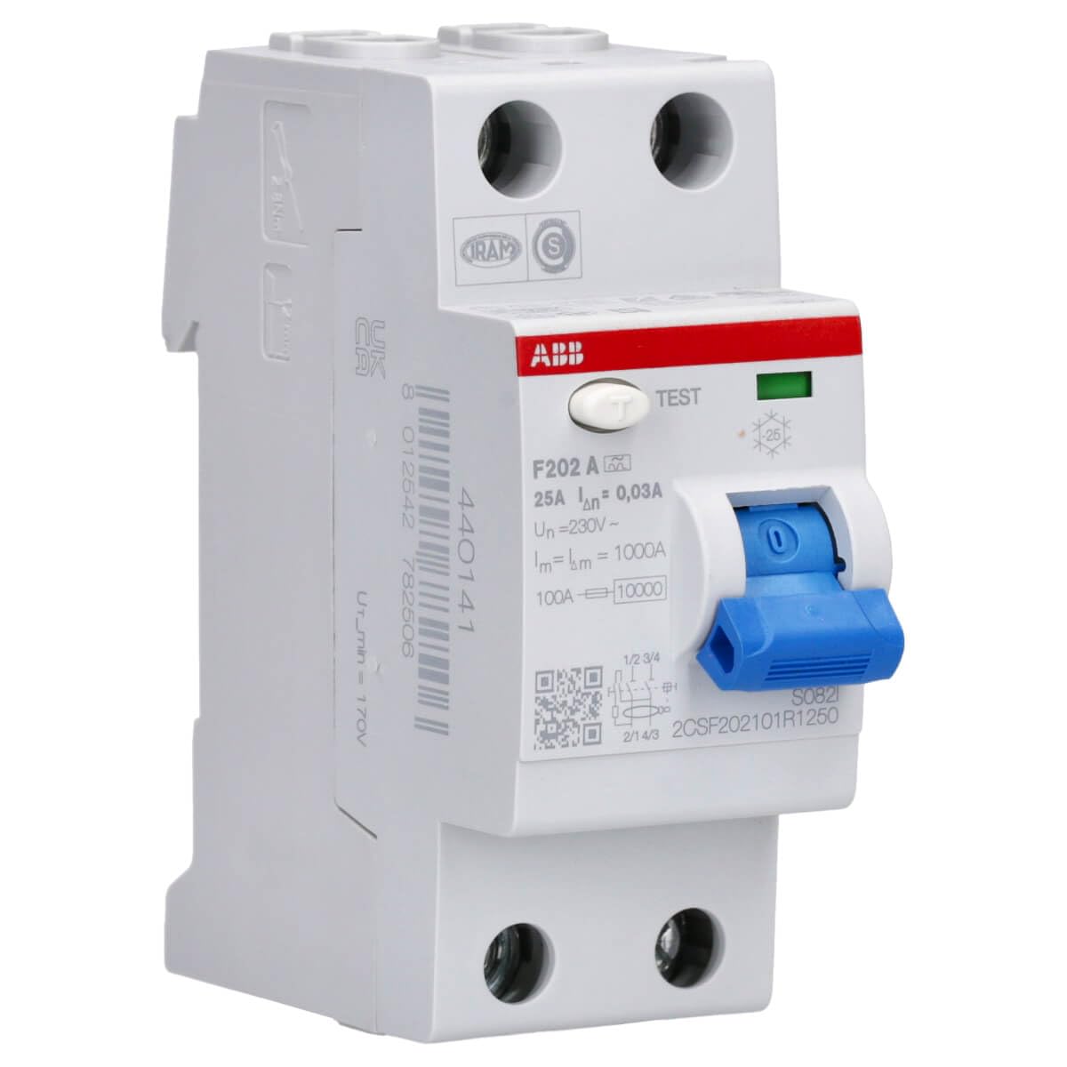 ABB RCD ABB Error current circuit breaker 2-pin, 25 A 0.03