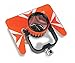 XGeology All-Metal Single Tilt Prism Set Fits All 0/-30mm Offset Total Stations Surveying With Case Soft Bag