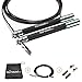 Speed Jump Rope - Premium Heavy Duty Adjustable Speed Rope- Lightweight, Solid Aluminum Handles & Ball Bearing- Smooth Crossfit Jump Rope- Extra Cable, Travel Bag & Ebook- Double Unders Game Changer