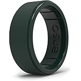 Enso Rings Classic Rise Silicone Ring - Timeless with a Twist - Made in The USA - Comfortable, Breathable, and Safe