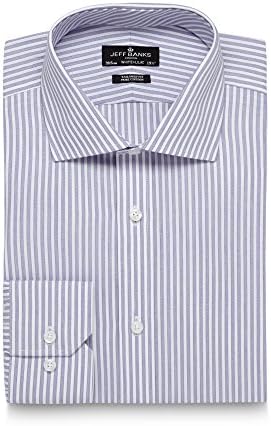 Jeff Banks Men Designer Lilac Textured Stripe Tailored Shirt