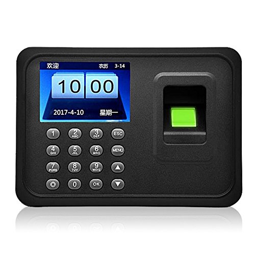 LIBO Biometric Fingerprint Time Attendance Machine Fingerprint Time Clock System, 2.4inch Screen, Support USB Record, 600 User Capacity - Thumbnail 4