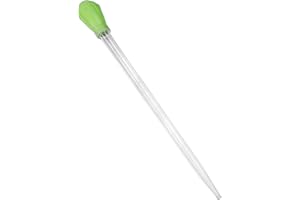 Filhome 18.7in Long Turkey Baster for Aquarium, 50ml Long Pipette for Fish Tank Coral Food Feeder Syringe Aquarium Water Changer Siphon for Marine Fish Reef Aquatic Plant Spider, Green