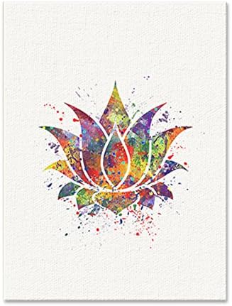 qinshop2017 Modern Wall Art Color Buddha Hand Lotus Pictures Artwork for Home Office Wall Decoration (15.75 x 19.69 inch, Lotus)