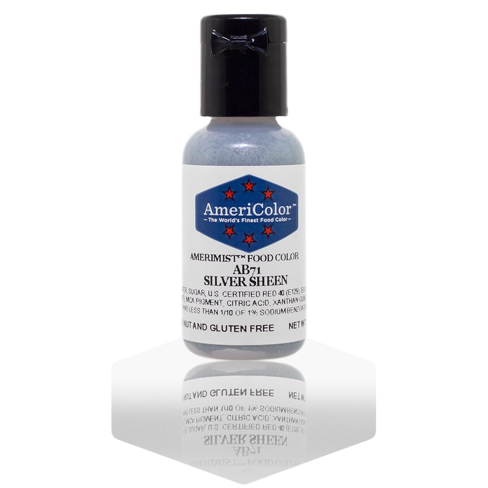 AmeriColor Amerimist Airbrush Color .65 Ounce, Silver Metallic Sheen