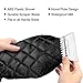 MATCC Ice Scraper Mitt Windshield Snow Scrapers with Waterproof Snow Remover Glove Lined of Thick Fleece Black