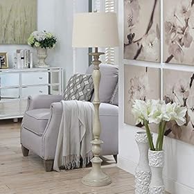 60" Floor Lamp - N/a White Farmhouse Nautical Coastal 51ADR83C3xL