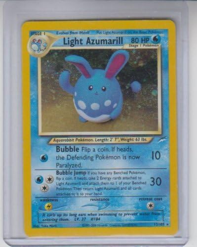 Light Azumarill Holo Rare Pokemon #13