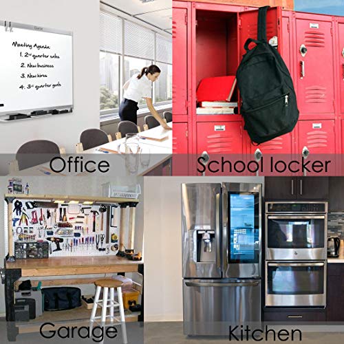 Magnetic Pencil Holder, VICNOVA Metal Magnetic Pen Holder with Extra Strong Magnets/3 Generous Compartments, Magnetic Storage Basket Organizer to Hold Whiteboard Refrigerator Locker Accessories - Thumbnail 5