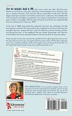 Taste Of Old Germany Recipes From My Colorado Restaurant - 