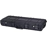 MEIJIA Portable Rolling Waterproof All Weather Hard Rifle Case,Gun case with Wheels,Customizable Fit Foam Included,Fit for Rifle,Guns,Shotguns, Airsoft Gun