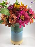 Ceramic Vase in Blue and Teal