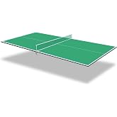8ft Green Mid Size Ping Pong Conversion Top Foldable Portable Table Tennis Table Top for Indoor Games