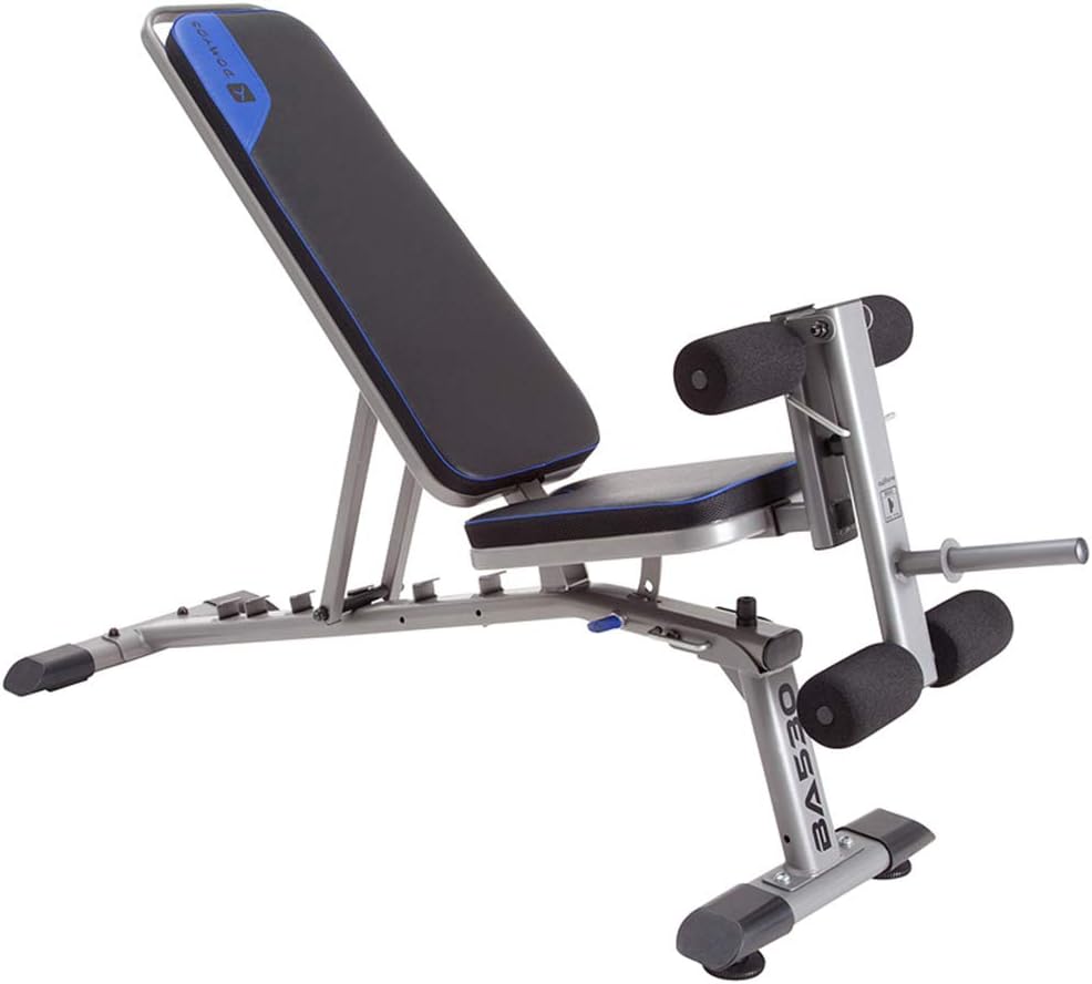 ZHEN GUO Adjustable Sit Up Bench With Leg Developer And High Density Foam Padding, Multifunctional Exercise Training Weight Bench, Flat Incline Decline Workout Bench