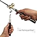 Ice Fly fishing Rod And Reel Combos Kit Set - Aluminum Alloy Pocket Pen Fishing Pole 38'' 53'' 62'' With Baitcasting Reel