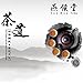 Yan Hou Tang - Earth JianZhan Tenmoku Tea Wine Cup Bowl Porcelain Ceramic Cappuccinos 5 Elements Chinese FengShui Crafts Designer Collection Ceremony Ancient Oil Spot Style Handwork Handcrafted