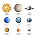 Highpot Glow in The Dark Planets Star Luminous Wall Art Stickers Removable Adhesive Wall Decal for Kids Boy and Girl Bedroom