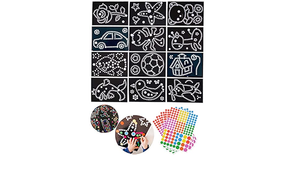 新商品 ドットアートシール貼りセット Due Gattini