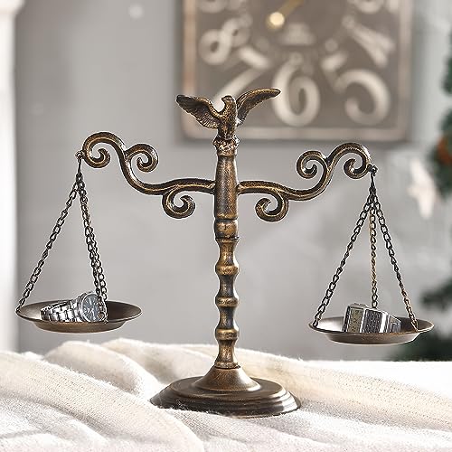 Wenbery Libra Decor，Scales Of Justice Desk Decor ，Vintage Libra Justice