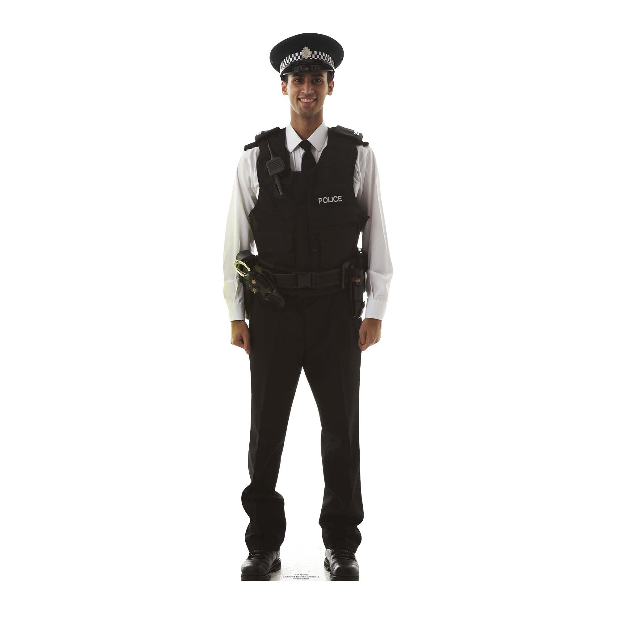 STAR CUTOUTS SC76 Cut Out of Policeman, Solid, Black, Regular — image 1