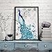 HaiMay 2 Pack 5D DIY Diamond Painting Kits Full Drill Diamond Painting Wall Decoration Rhinestone Diamond Embroidery Paintings, Peacocks(12x16 inch)
