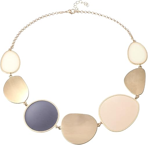 Amazon Hellery 誇張されたファッションの女性のチャーム夏ビーチ手作りチョーカーチェーンジュエリーアクセサリー ネックレス 通販