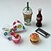 LPS Pet Shop 6 PC Lot Accessories Food Coffee Bow Candy Cupcake