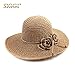 Siggi Womens Girls Floppy Straw Breathable Summer Outdoor Sun Hats Beach Accessories Beige One Size67075_Beige