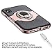 ELOVEN Ring Holder Series iPhone X Case, iPhone Xs Case with Metal Ring Kicstand Slim Dual Layer Antiscratch Nonslip Grip Protective for iPhone X XS 5.8 Inches, Rose Gold