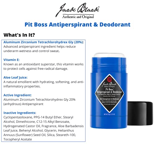 Jack Black Pit Boss Antiperspirant & Deodorant, 2.75 Oz Pricepulse