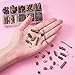 PH PandaHall About 500Pcs Jewelry Finding Sets with Mixed Sizes Ribbon End Drop Ends Jump Ring Chains Class Learning Lots Antique Bronze