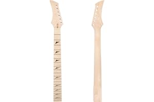 KMISE Electric Guitar Neck For ST Guitars Replacement Bolt-on C Shape Canada Maplewood (22 Fret Plane Maple)