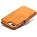 Iphone 6/6s PU Leather Wallet Magnetic Phone Case Kickstand Cover with Detachable Case Khaki