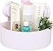 theBathMart Bathroom Wall Corner Suction Cup Triangle Storage Shelves Rack - White