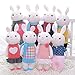 Me Too Tiramitu Stuffed Bunny Dolls Plush Rabbit Toys Easter Gifts Decorations 12 inches (Blue)