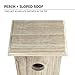 Wooden Bird Nest Box by PetsN’all | Clear View Window Bird Nest for Bird Watching | Heavy-Duty Suction Cups, Angled Roof, Drainage Holes